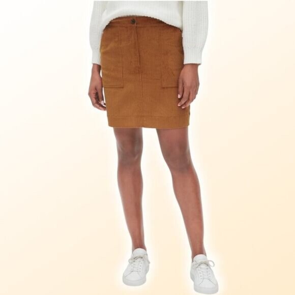 GAP Dresses & Skirts - NWT GAP Corduroy Mini Skirt Sz 2 Copper Brown